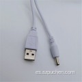 Carga del conector Potencia de cable USB Extensión de cable 2m